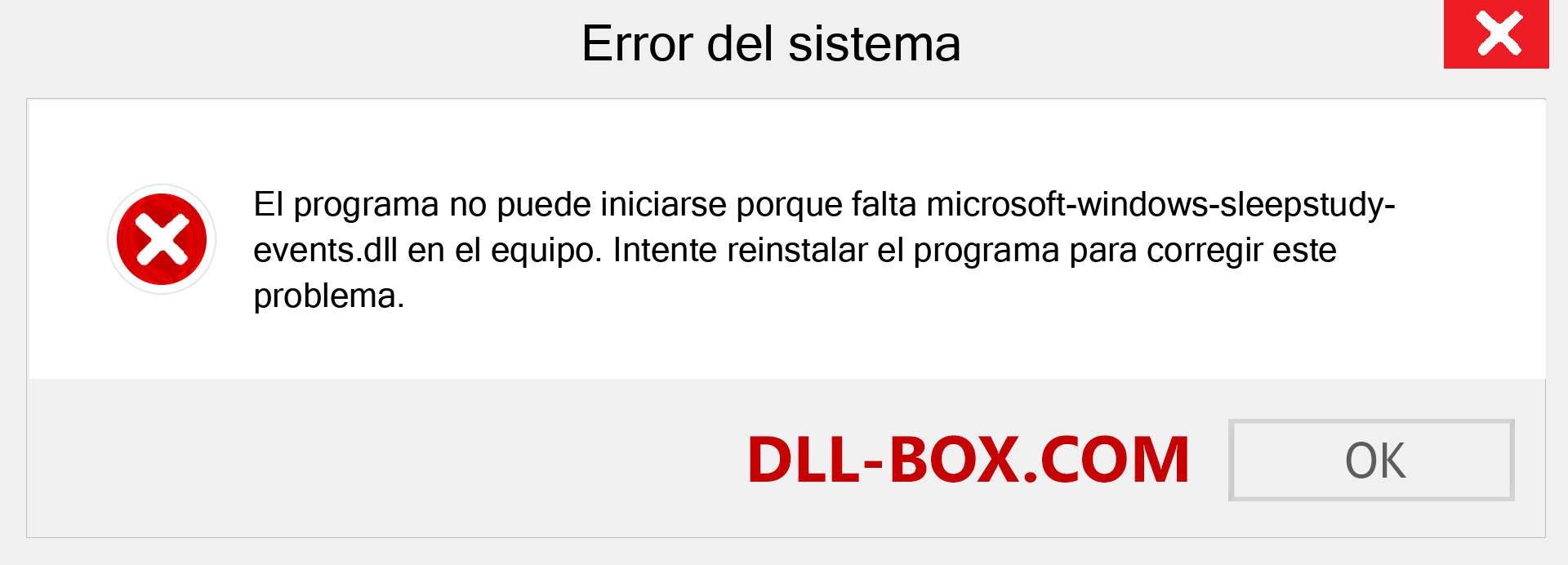 ¿Falta el archivo microsoft-windows-sleepstudy-events.dll ?. Descargar para Windows 7, 8, 10 - Corregir microsoft-windows-sleepstudy-events dll Missing Error en Windows, fotos, imágenes